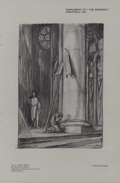 Scène in de kathedraal van Reims uit Saint Joan door Charles Ricketts